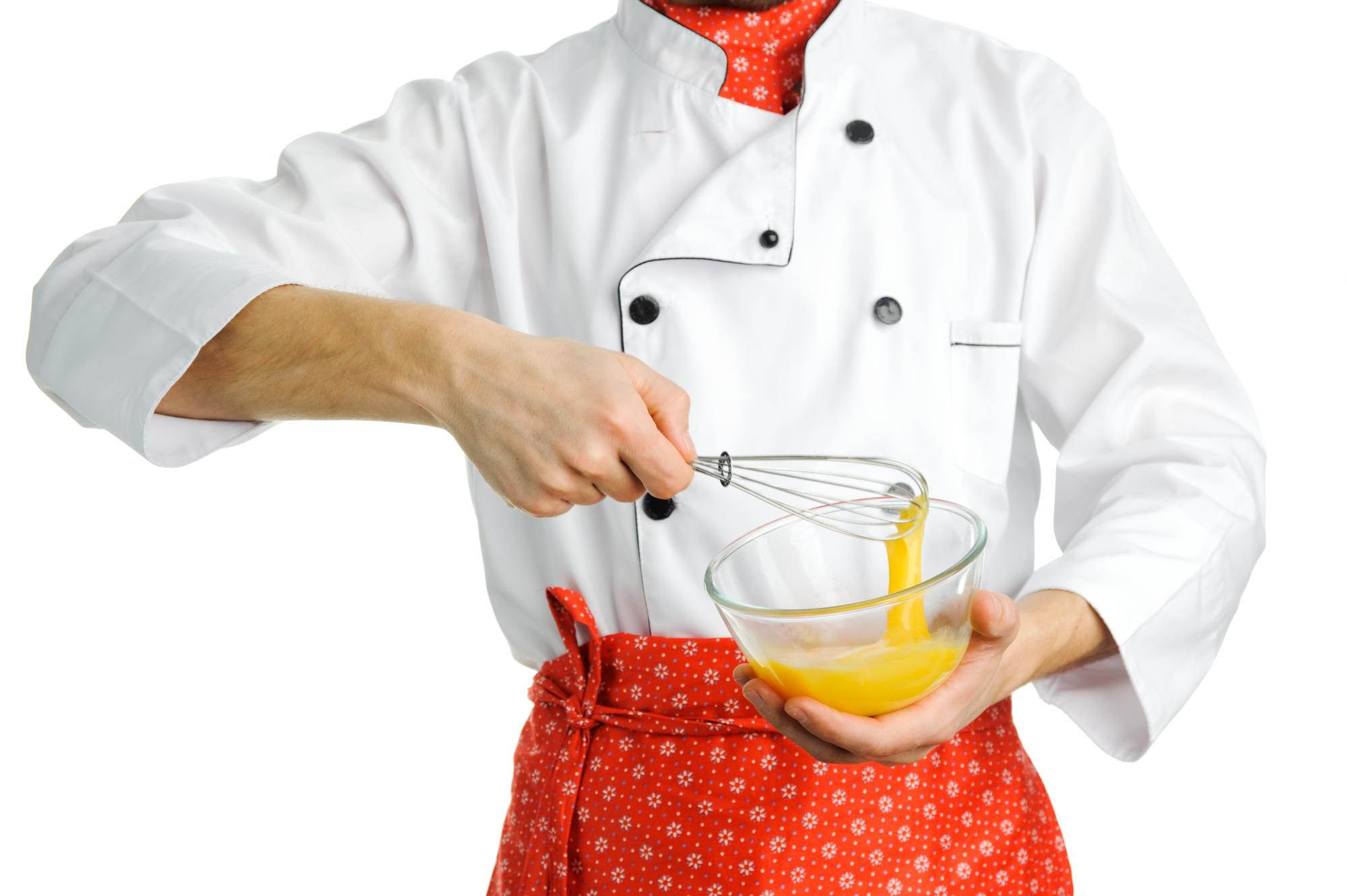 Chef teaching quick pasta technique